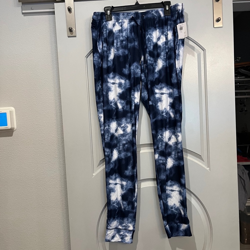 Old Navy Blue Tie-Dye soft go dry Joggers. Tall. NEW!